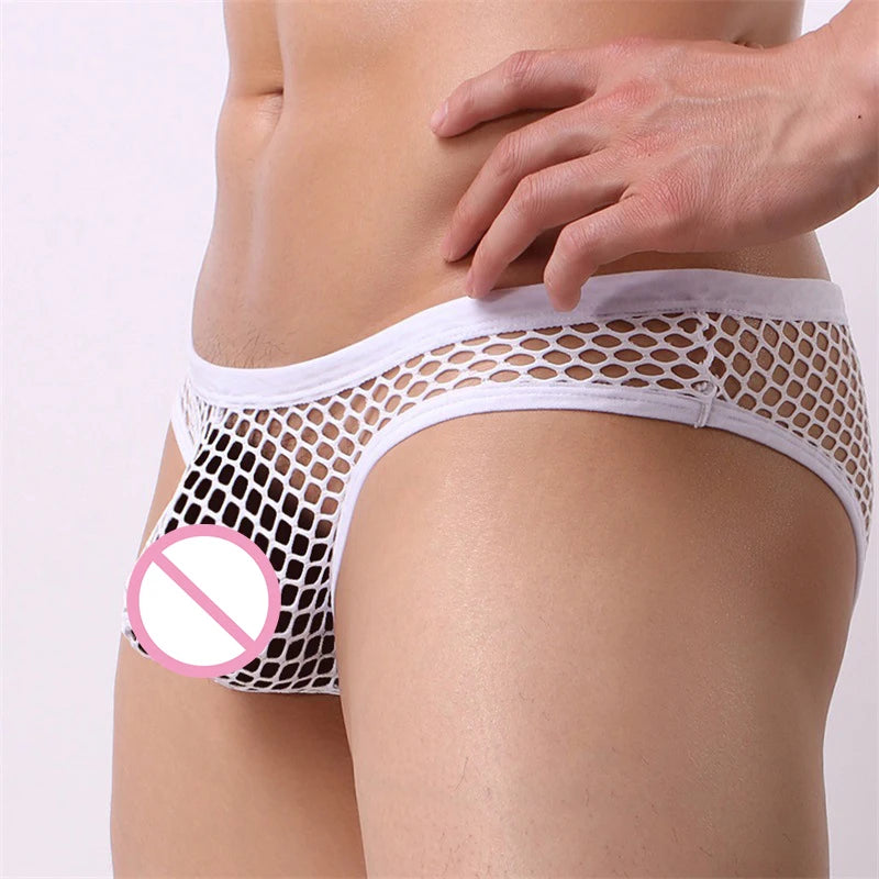 Men's Sexy Transparent Breathable Mesh Underwear