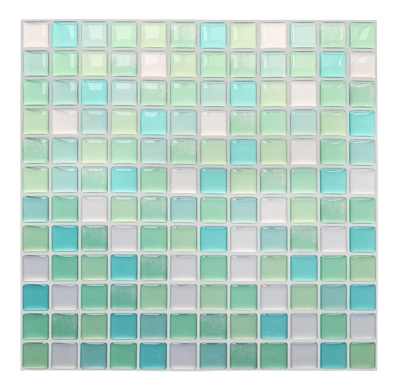 Crystal Mosaic Tile Wall Sticker 5/10PCS 3D Self Adhesive Waterproof DIY Backsplash Wallpaper Bathroom Kitchen Home Decoration