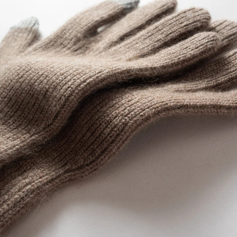 Găng Tay Nữ Len Cashmere Mềm Ấm, Cảm Ứng Mùa Đông - Daisan Mart