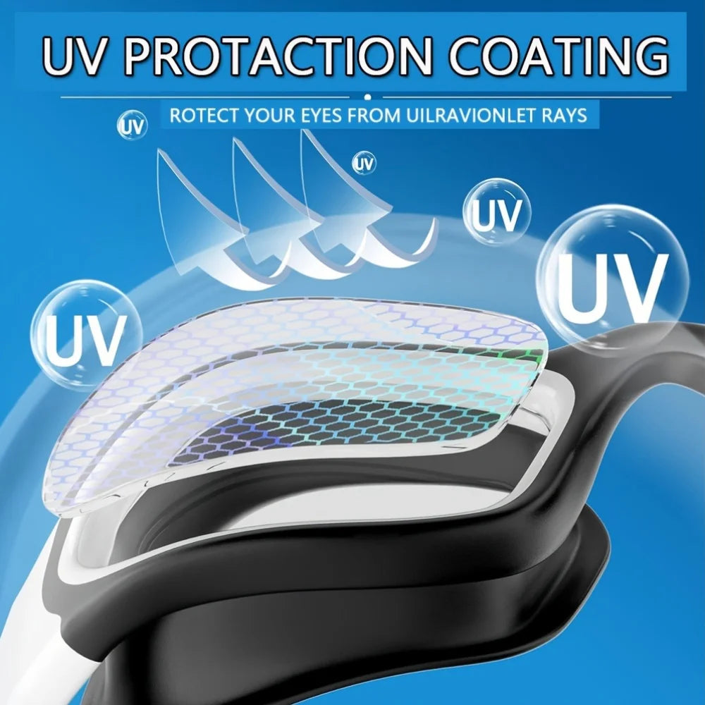 Kính bơi chuyên nghiệp chống mờ UV cho người lớn