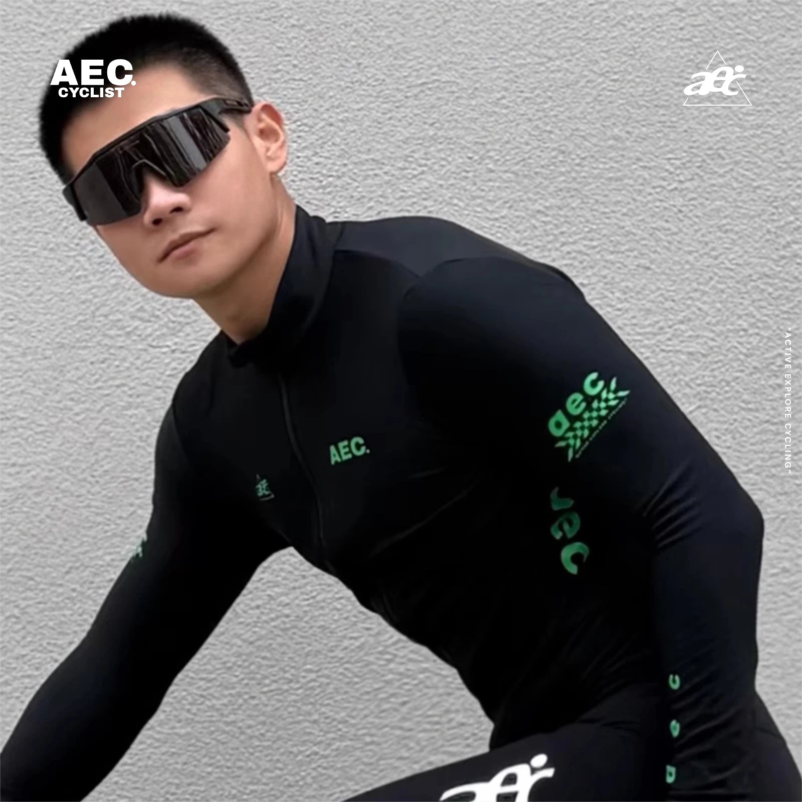 Áo Khoác Xe Đạp Nam AEC 2025 Thu Đông Chống Gió - Daisan Mart