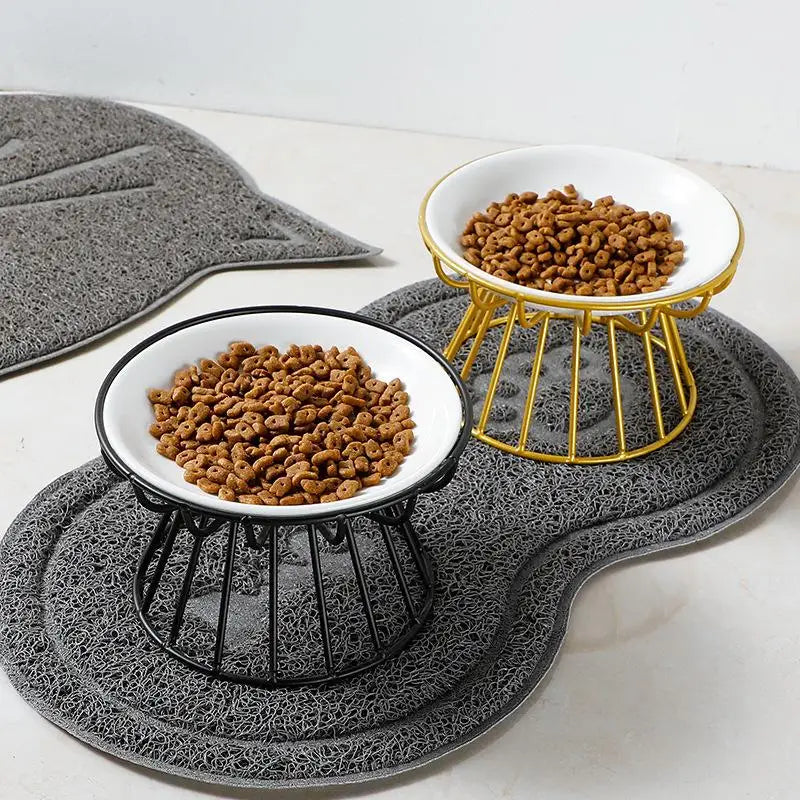 Outdoor Elevated Ceramic Pet Food Bowl