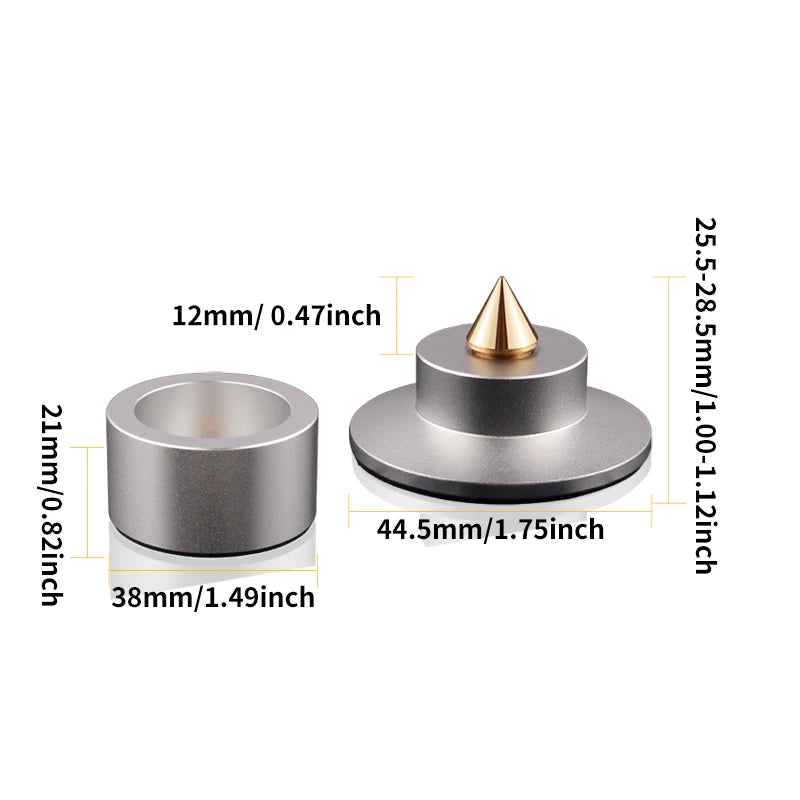 Chân Đế Nhôm Chống Rung Cao Cấp Cho Amply & Loa