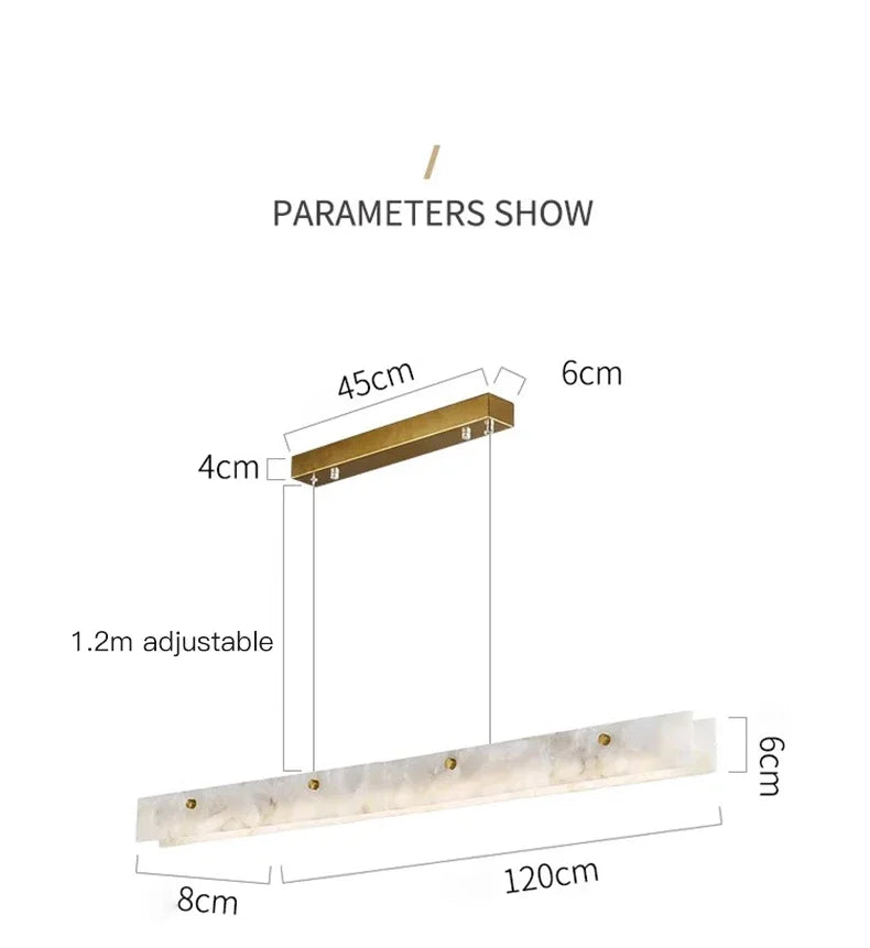 Modern Luxury LED Marble Ceiling Lamp