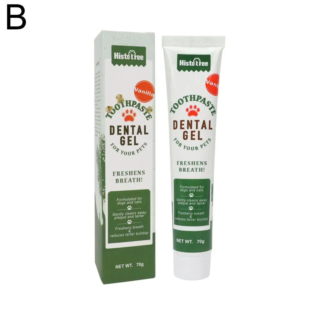 Pet Dog Toothpaste Cleaning Supplies Vanilla Beef Flavor Toothpaste Pet Dog Refreshing Cat Flavor P4E0 - Daisan Mart
