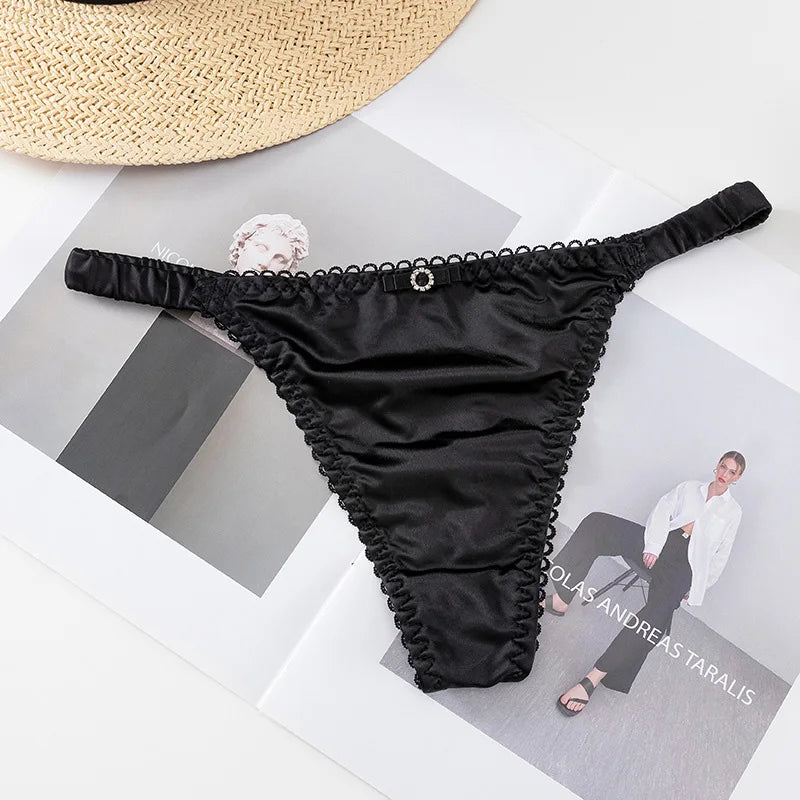 Quần Lót Thể Thao Nữ - Dây Mảnh Satin Quyến Rũ - Daisan Mart