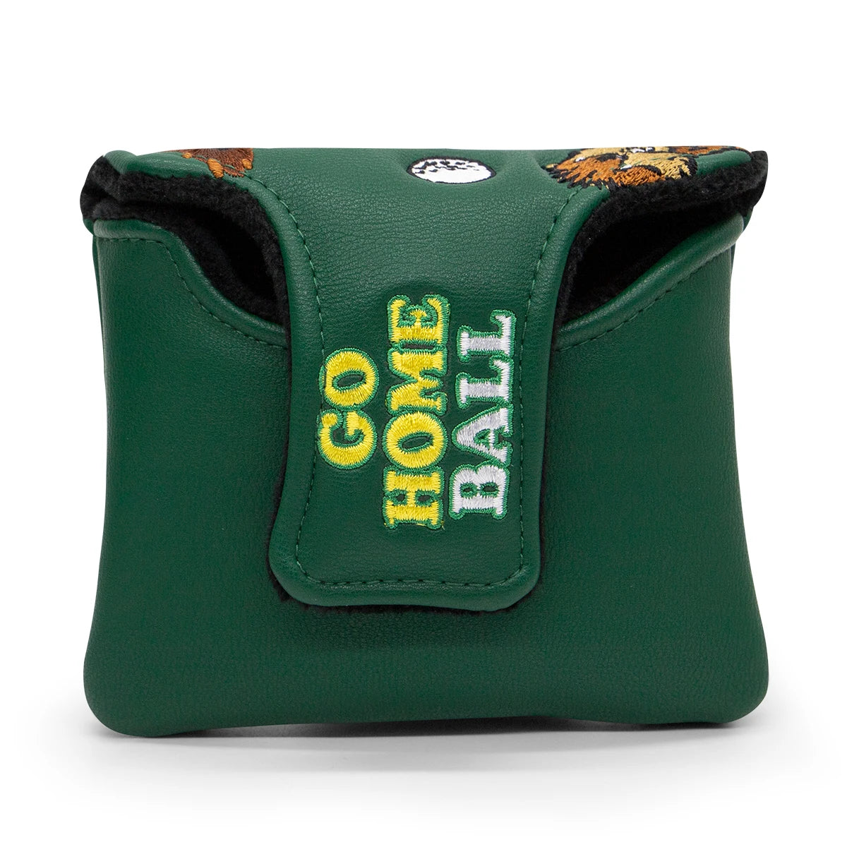 Groundhog Premium Embroidered Green Leather Golf Club Cover
