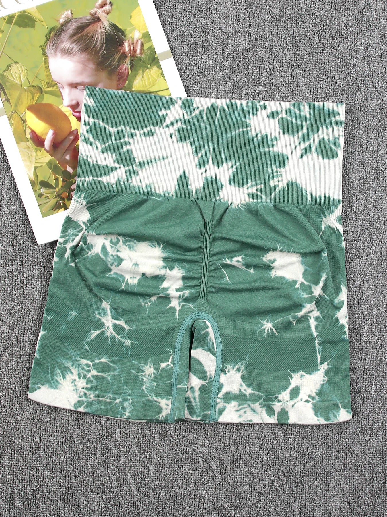 Women's Tie Dye High Waisted Sports Shorts