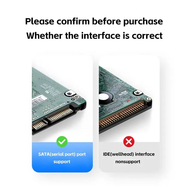 2.5'' USB 3.0 External Hard Drive Enclosure Support 6TB SATA