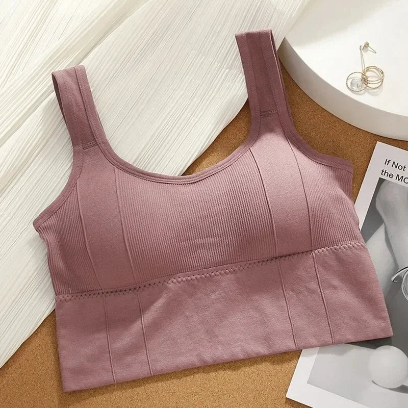 Seamless Push Up Sweat-Resistant Sports Bra