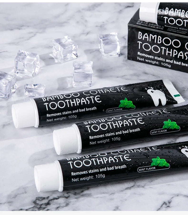 Bamboo Charcoal Black Toothpaste Coconut Shell Black Activated Carbon Bright White Gum Protection Bamboo Charcoal Toothpaste - Daisan Mart