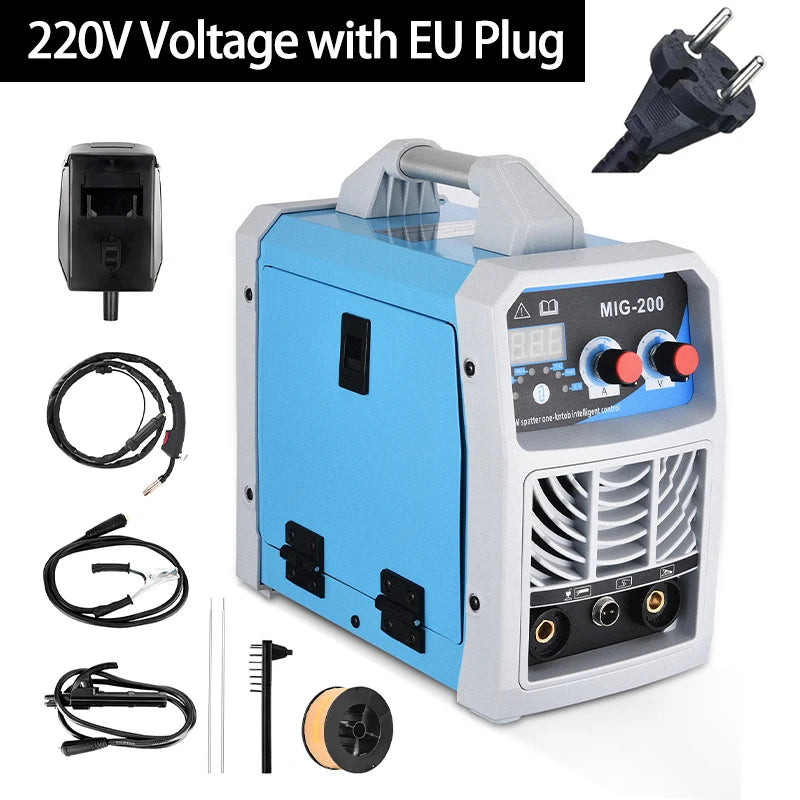 3-in-1 ARC/MIG/TIG Welding Machine Portable Digital MIG Welder IGBT MMA Gas No Gas Soldering Welding Iron Steel Stainless Steel - Daisan Mart