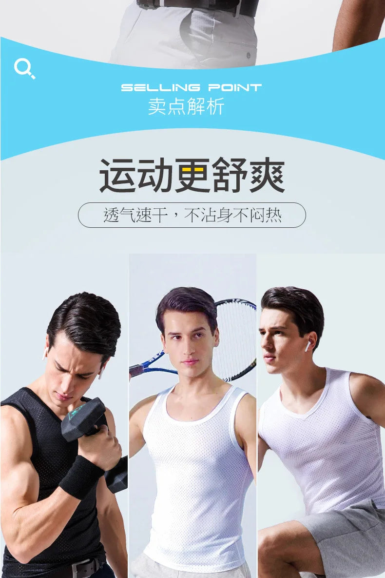 Áo Ba Lỗ Lưới Nam Thể Hình Thoáng Mát - Daisan Mart