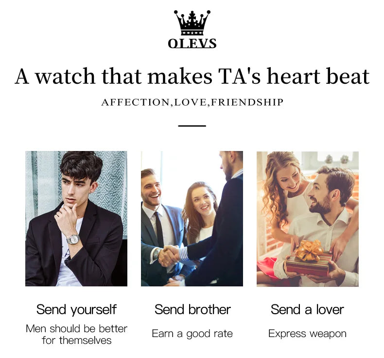 Đồng Hồ OLEVS Nam - Đẳng Cấp, Chống Nước, Thép Không Gỉ