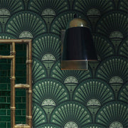 Custom Papel De Parede 3D Retro coral pink fan-shaped shell background wall wallpaper bedroom sofa background hotel wall papers