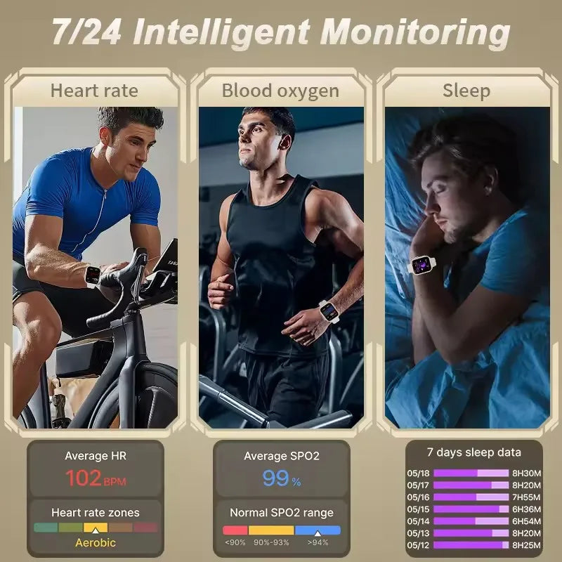 Đồng Hồ Thông Minh 1.85 AMOLED Chống Nước IP68