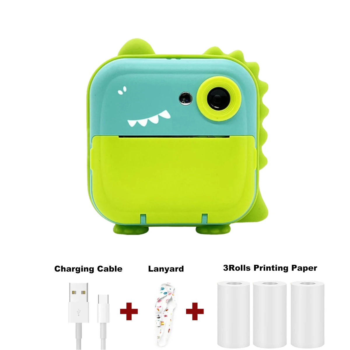 Fast Printing Camera for Kids - Inkless Sticker Photo Printing