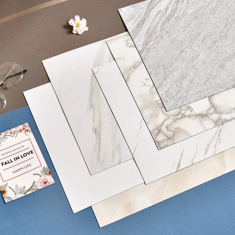 Imitation Ceramic Tile Wall Sticker Wallpaper Self-adhesive 3D Wall Decoration Bathroom Waterproof Marble Kitchen Wall Stickers