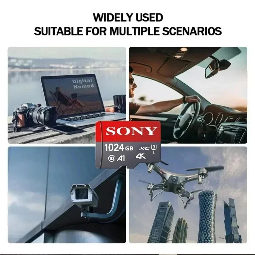 SO/NY Micro SD Memory Card 1TB/512GB/256GB/128GB/64GB