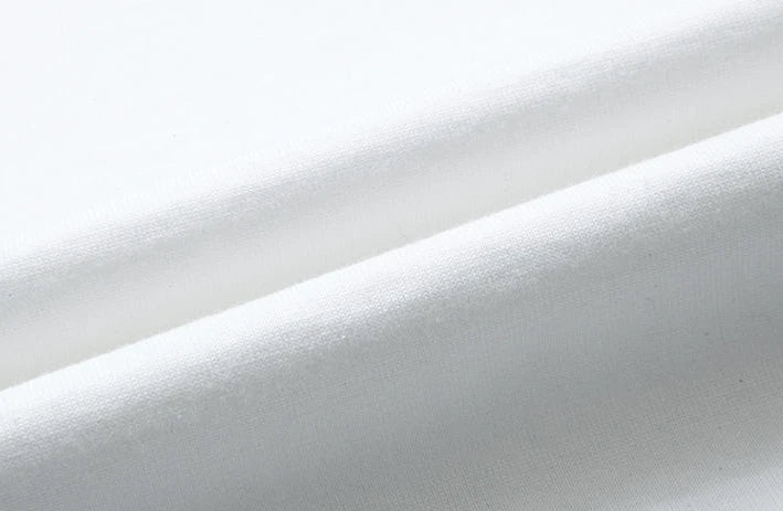 Men's White Cotton Comfortable Y2K Style T-Shirt