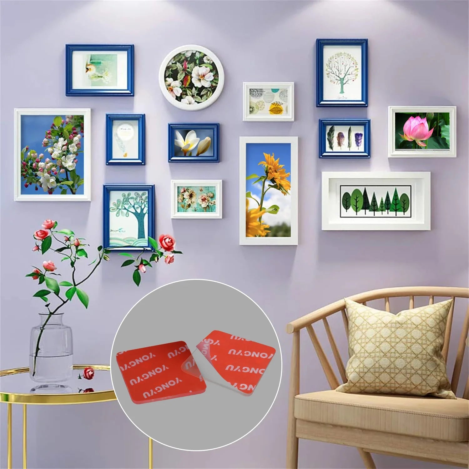 Miếng Dán Keo Siêu Dính Tròn Gắn Kính & Taplo Ô Tô - Daisan Mart