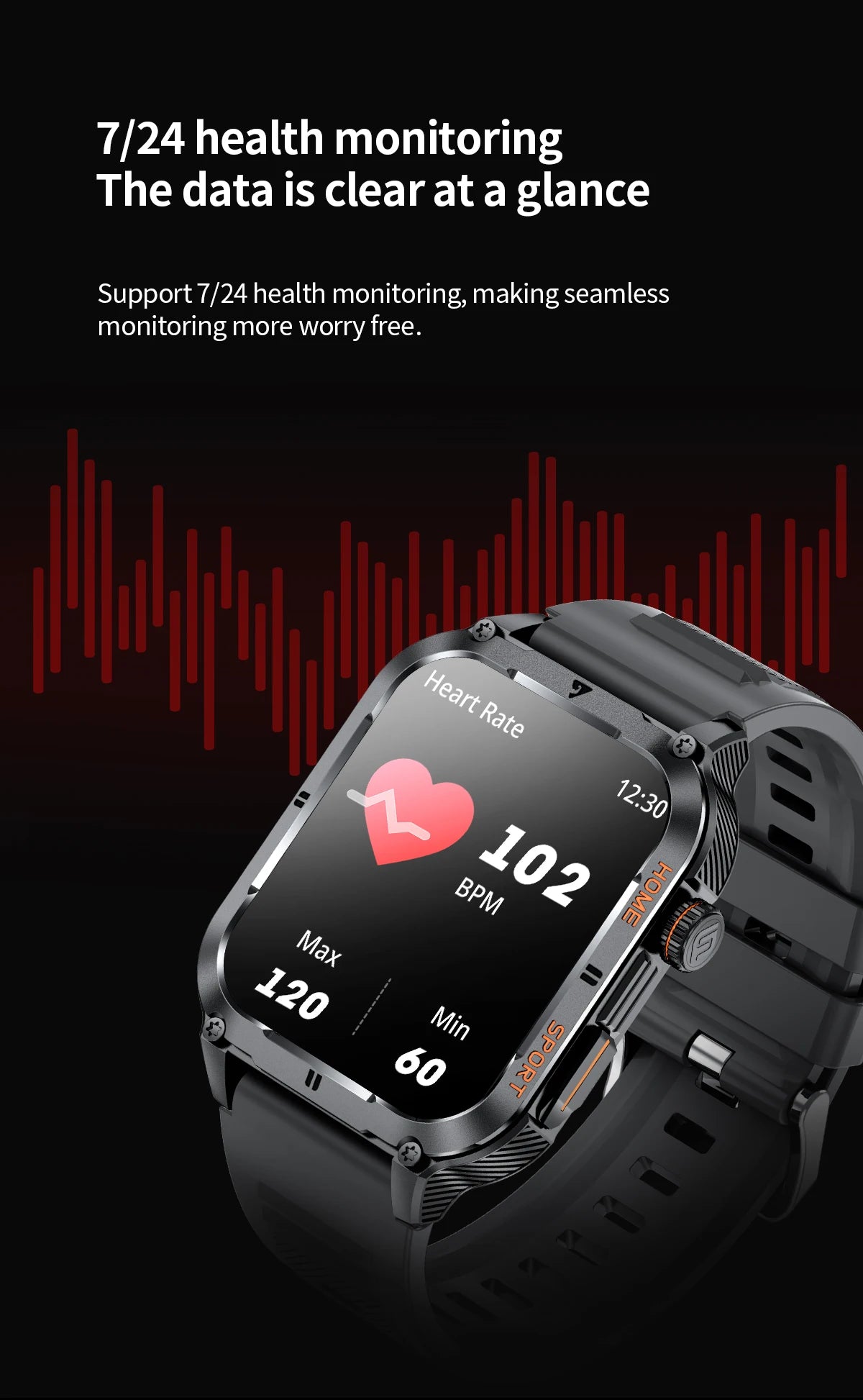 Đồng Hồ Thông Minh LIGE 2.01 Gọi Bluetooth Thể Thao