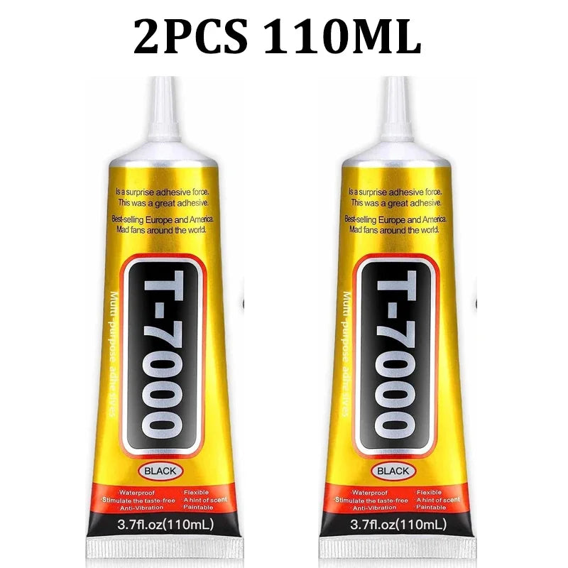 T7000 110/50/15ML Black Cellphone Tablet Repair Battery Cover Frame Adhesive Multi-purpose Electronic Components DIY Super Glue