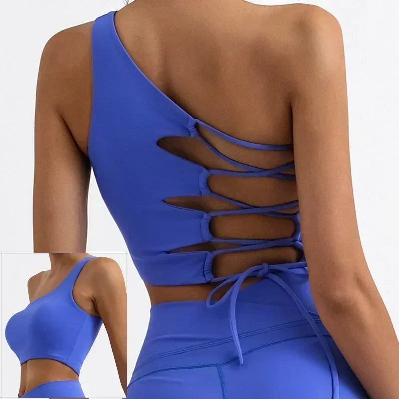 Cloud Hide Sexy Backless Women's Sports Bra for Gym Yoga