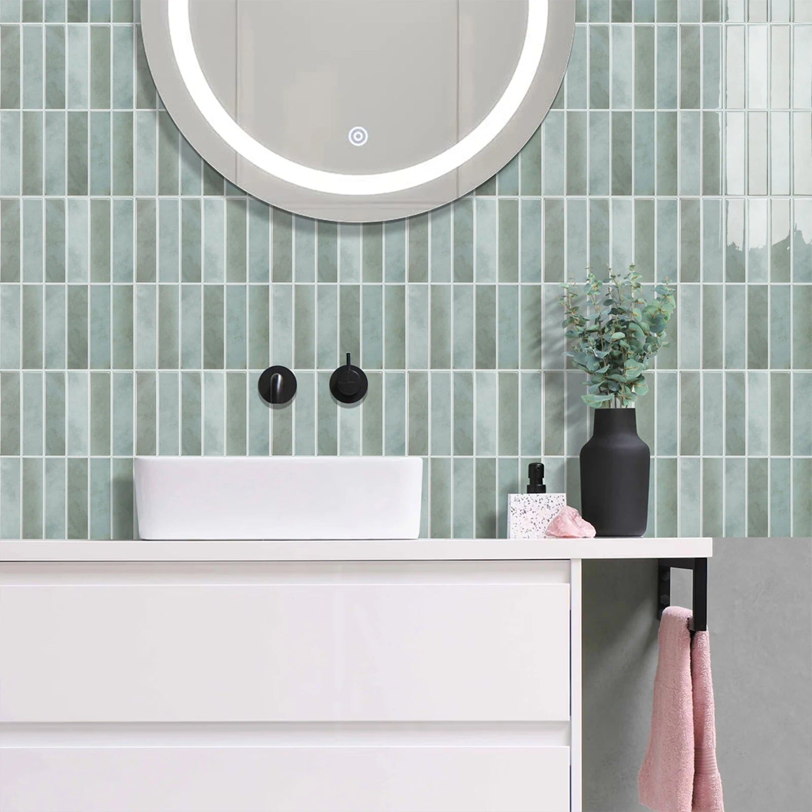 Decal Gạch Dán Tường Chống Thấm & Dầu Cho Nhà Bếp