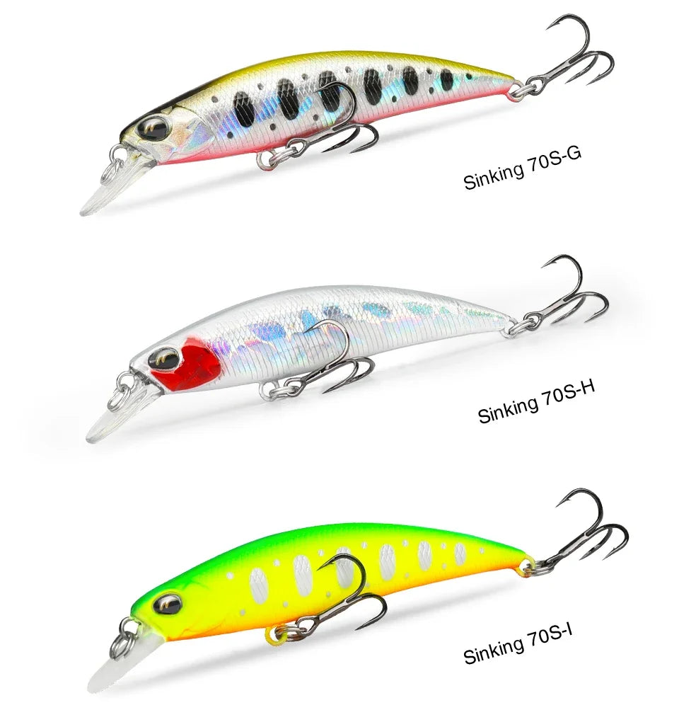 Mồi Câu TSURINOYA DW75 70mm 8.9g Cho Cá Chìm Nước Ngọt