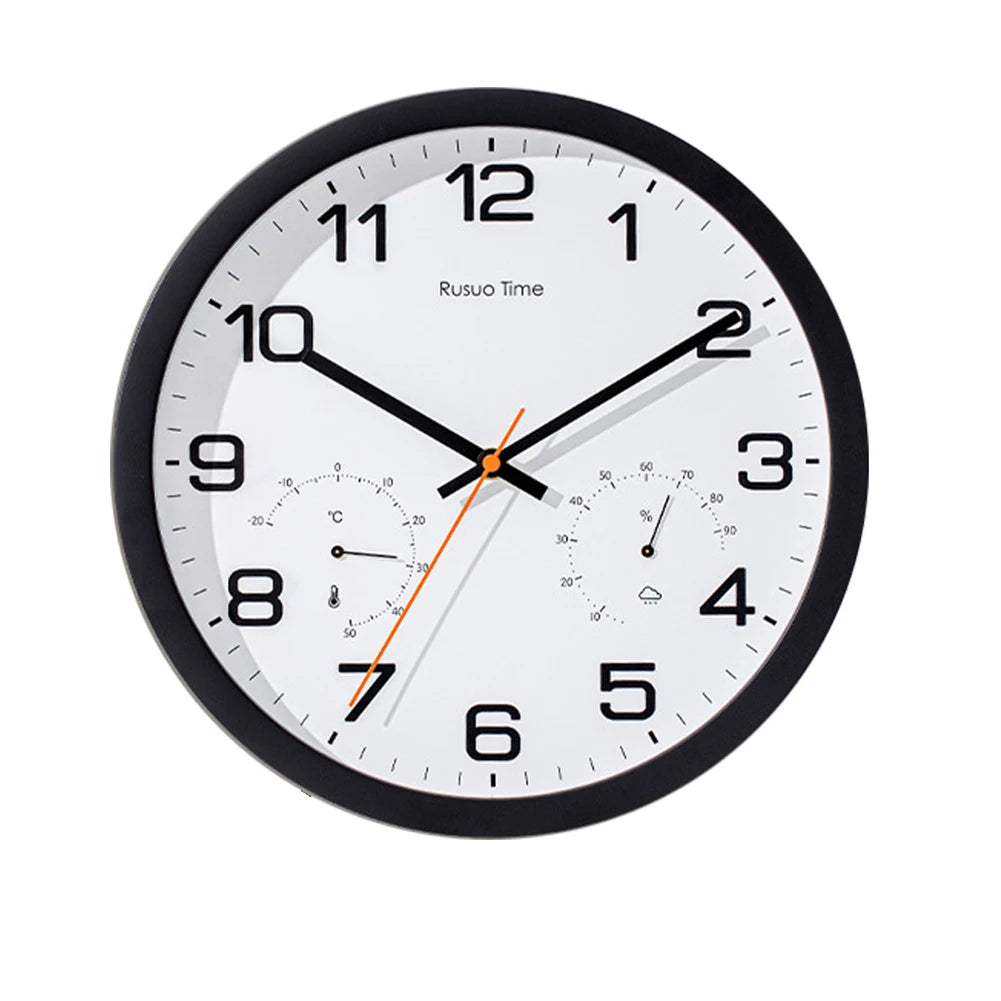 Đồng Hồ Treo Tường Tiện Ích Không Tích Tắc 12in