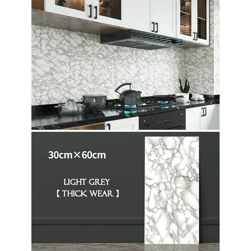 Waterproof Faux Stone Brick Decal Kitchen Wall Stickers 10PCS