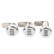 3 Digit Combination Cam Cabinet Silver Stainless Steel Convenient Password Security Coded Lock Password Lock Security Coded Lock - Daisan Mart