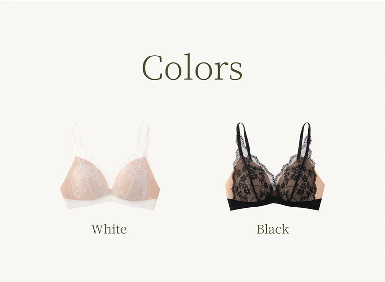 SUJIIN sexy summer wireless lace push-up bra