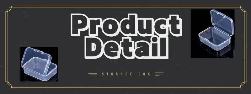 Mini Rectangular Dustproof Plastic Jewelry Box