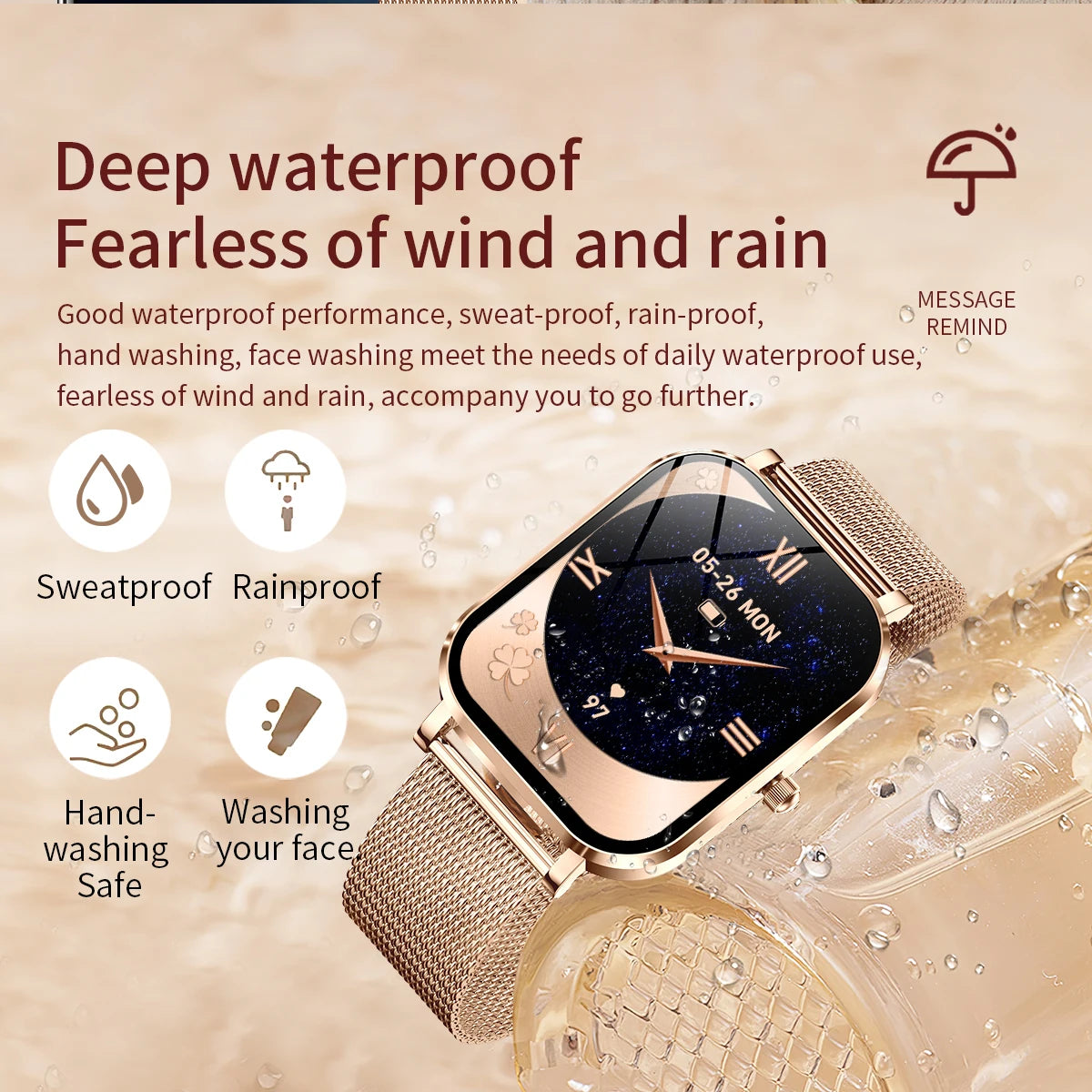 Đồng Hồ Thông Minh Nữ 2025 Cảm Ứng Gọi Bluetooth