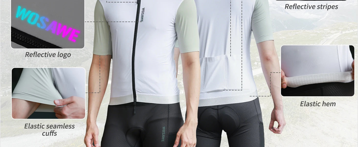 Áo Xe Đạp WOSAWE MTB Pro Team Thoáng Khí Mùa Hè - Daisan Mart