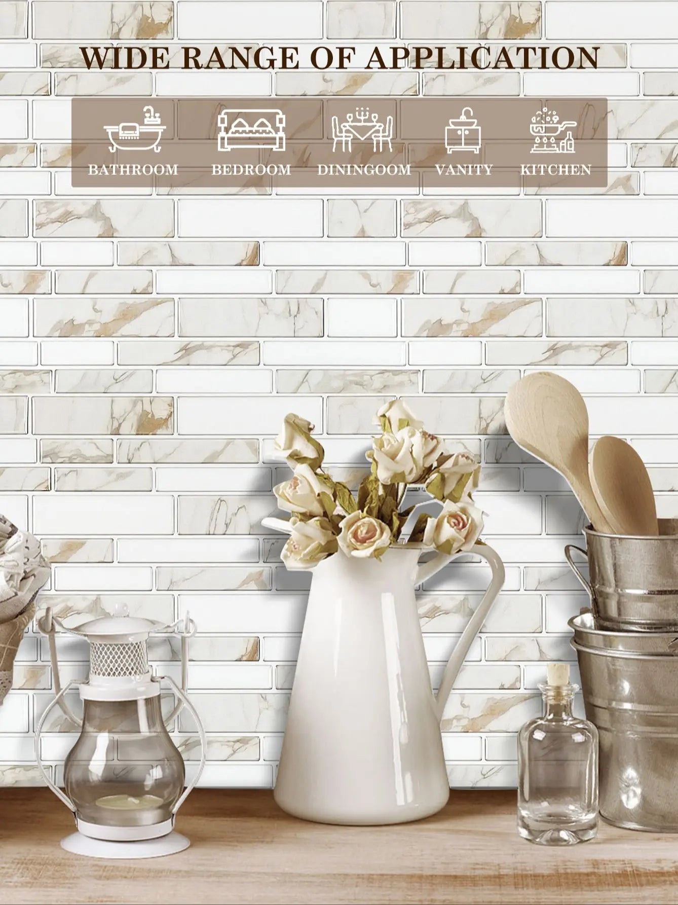 Miếng Dán Tường Vân Đá Chống Nước Trang Trí Nhà - Daisan Mart