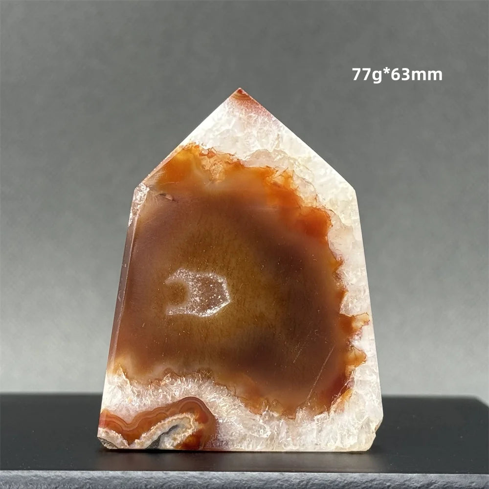Natural Red Onyx Pillar - Decorative &amp; Healing Stone