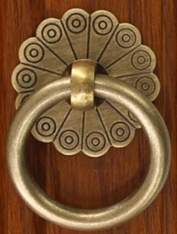 Xipeiyi Mini Handle Pulls Antique Copper Cabinet Ring Handles Chinese Brass Drawer Pulls - Daisan Mart