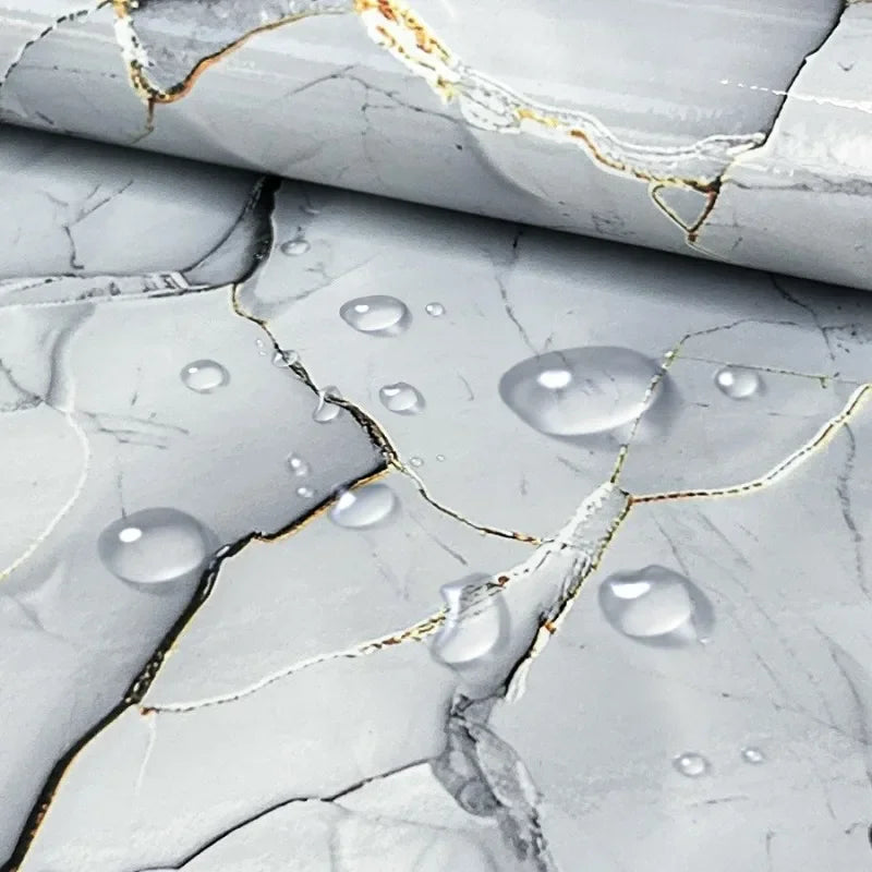 PVC Self-Adhesive Stone Pattern Wallpaper for Kitchen Decoration