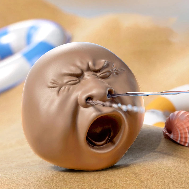 Tea Pet Tea Pet Water Sprayer Little Head Tea Easy To Fill Water Soaker Toys Plastic Ugly Teapot Water-Sprinkler Toy Boys Girls