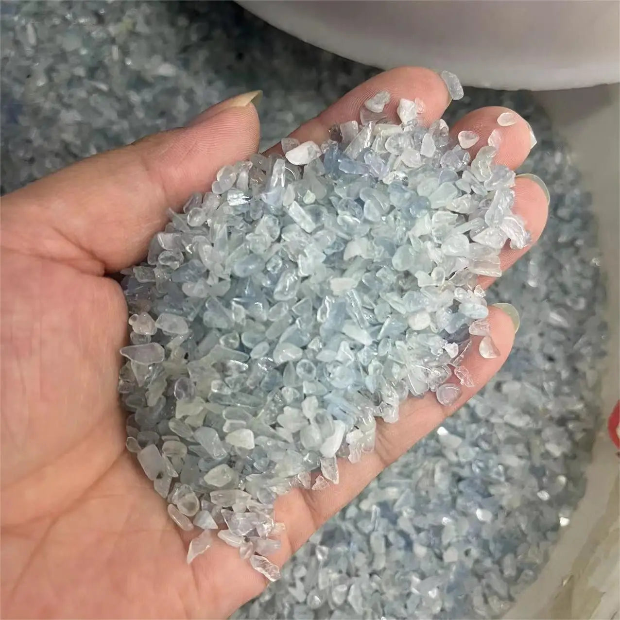 Natural Rose Quartz Stone - Decoration &amp; Healing