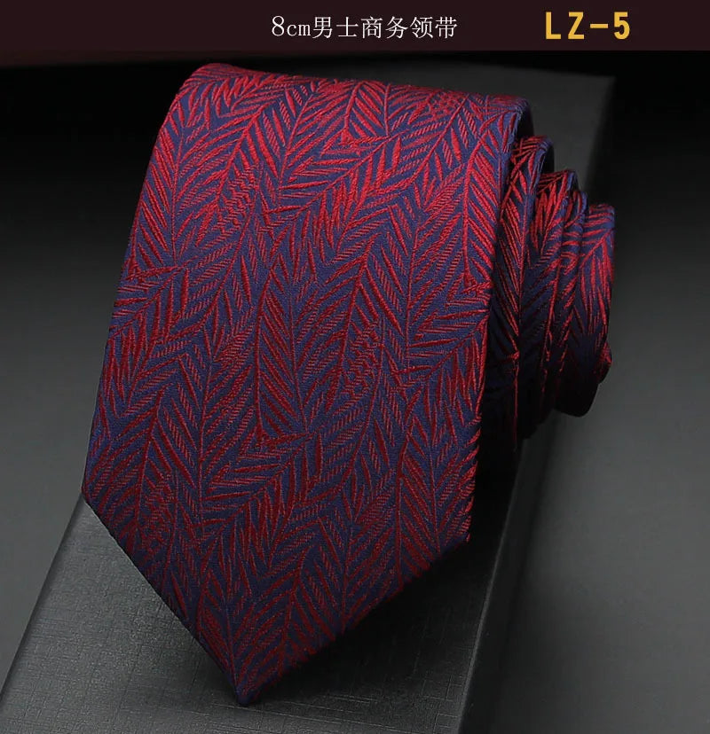 高品質藍色絲質領帶 8厘米