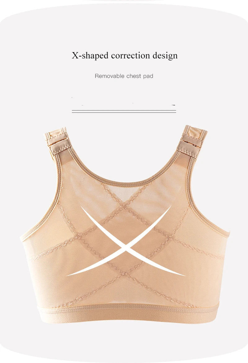 Women's Sexy Bra Without Wire Front Closure Large Size