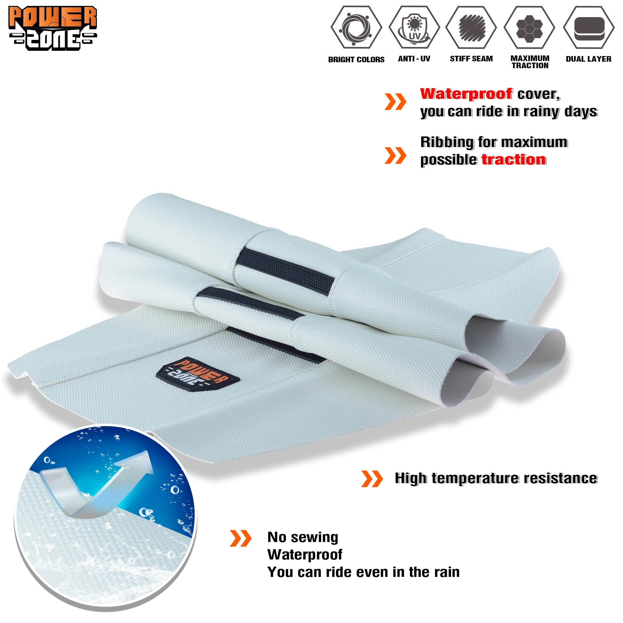 Áo Yên Xe Máy Powerzone Chống Nước Chống Trượt 50cm - Daisan Mart