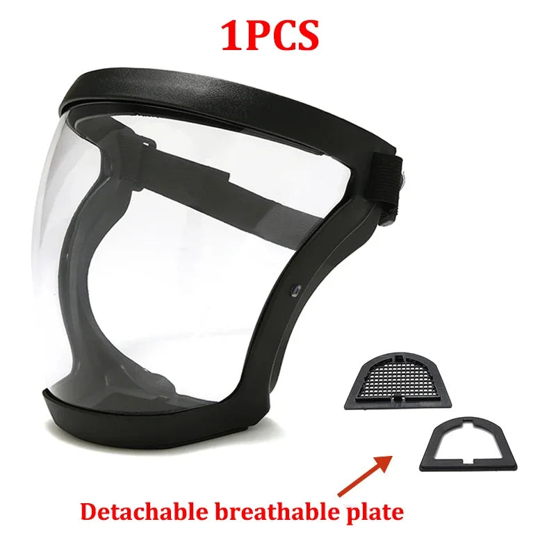 Outdoor Waterproof Transparent Protective Mask