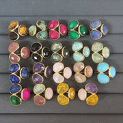 Natural Stone Rings - Healing Crystal Jewelry Gifts