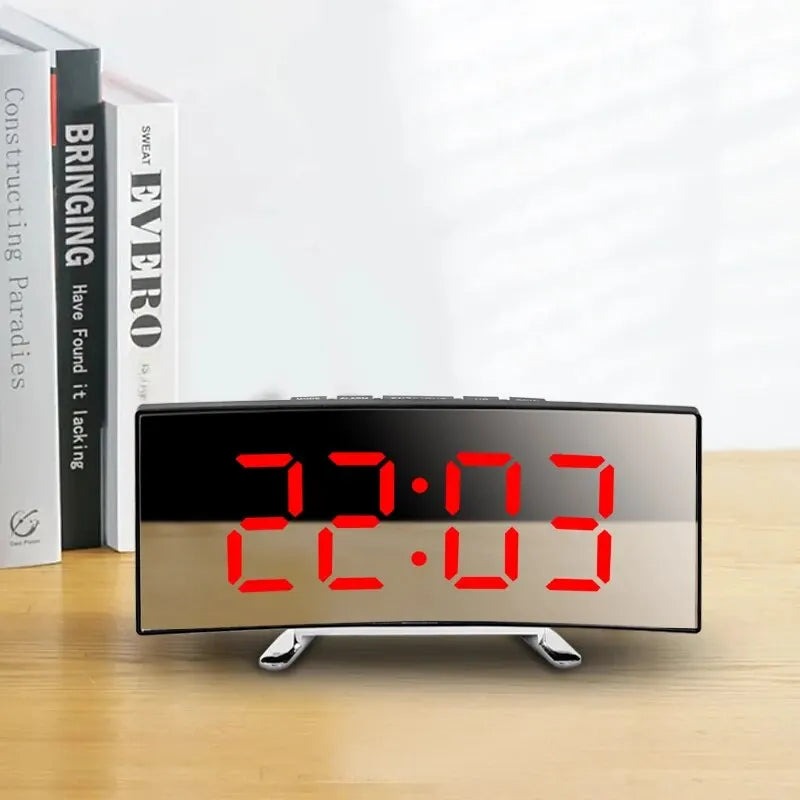 Multi-function Dual Mirror LED Digital Clock for Bedroom