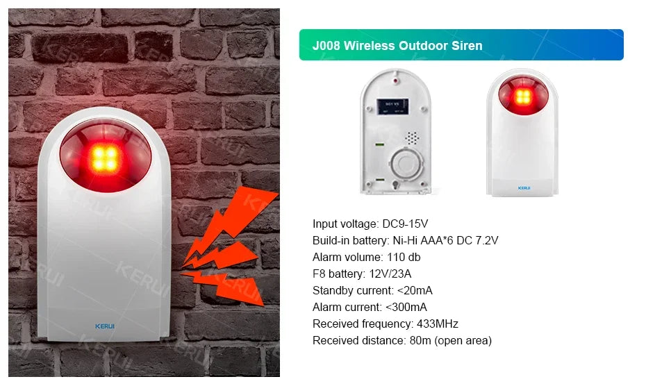 Báo Động Chống Trộm KERUI WiFi Thông Minh Nhà - Daisan Mart
